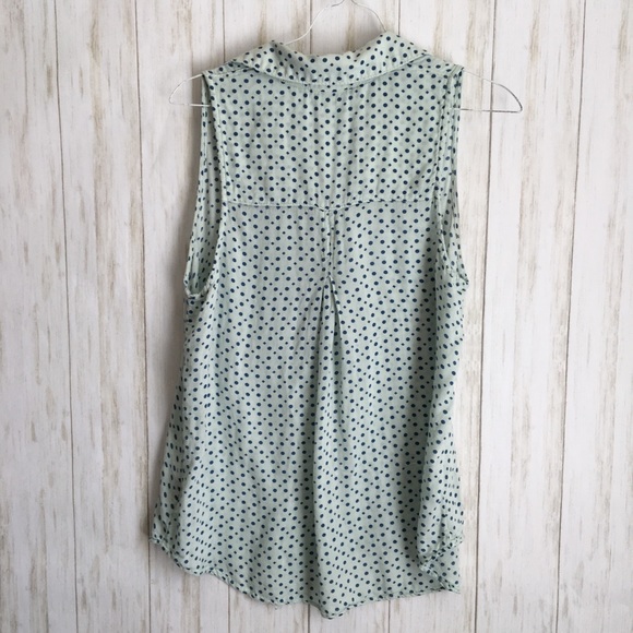 cloth & stone Light Blue Polka Dots Soft Tank Top - Picture 7 of 7